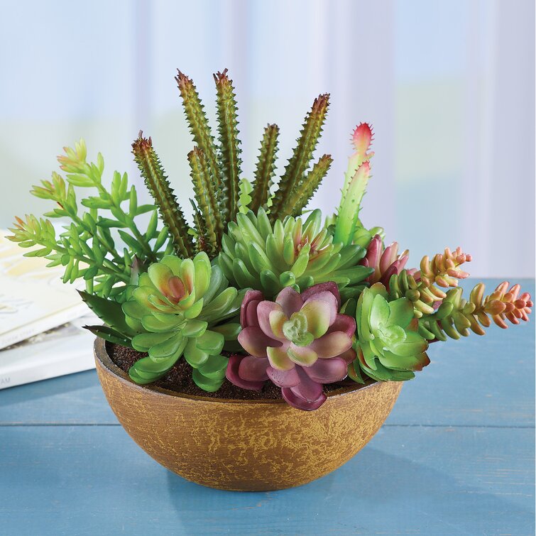 Primrue Mixed Floral Arrangement in Pot & Reviews | Wayfair